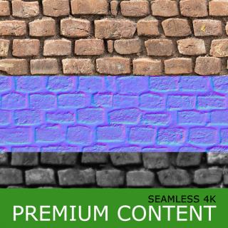 Seamless Textures of Bricks + Normal & Bump Mapping